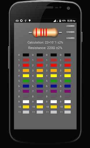 Resistor Color Code Calculator 3