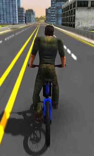Rider sur le toit en vélo 3D 4