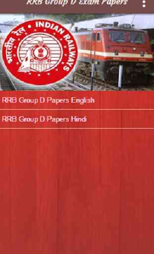RRB Group D Exam Papers English & Hindi 1