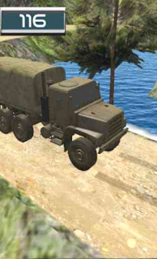 Simulateur de conduite de camion de l'armée 4x4 4