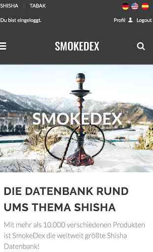 SmokeDex - Shisha Tabak Bewertung & Datenbank 1