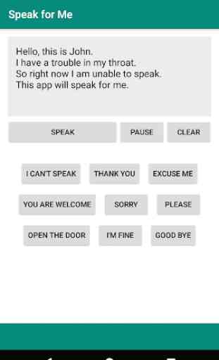 Speak For Me - Text to Speech Free 1