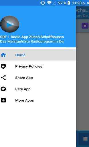 SRF 1 Radio App Zürich Schaffhausen FM CH Gratuit 2