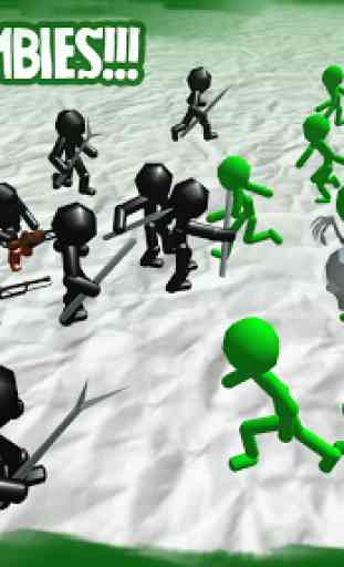 Stickman Simulator: Zombies Battle 2