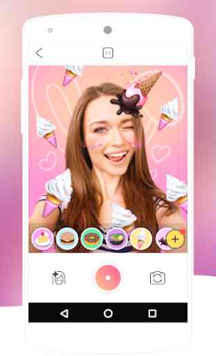 Sweet Face Camera-Free Sweet Candy Live Stickers 1