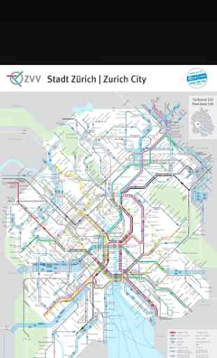 Zurich Tram & Rail Map 2