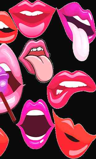 Autocollants Lèvres Pour WhatsApp / WAStickerApps 4