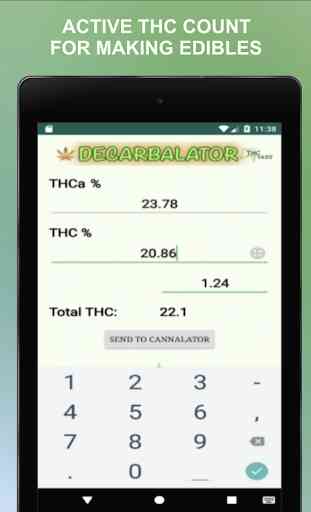 Cannalator: Cannabis, weed, THC, edible Calculator 2