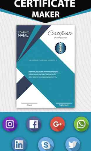 Certificate Maker - Custom Certificate Design 1