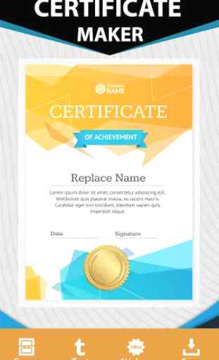 Certificate Maker - Custom Certificate Design 4