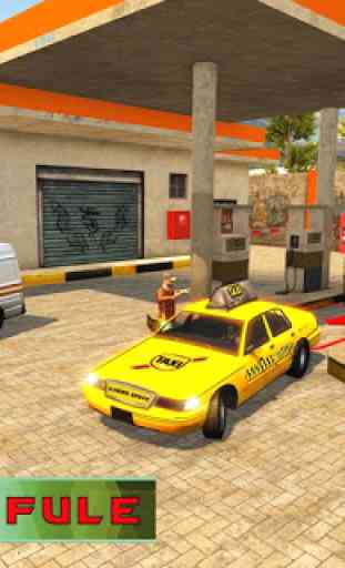 Conducteur de taxi tout terrain 3D: Real Taxi Sim 2