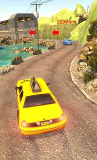 Conducteur de taxi tout terrain 3D: Real Taxi Sim 3