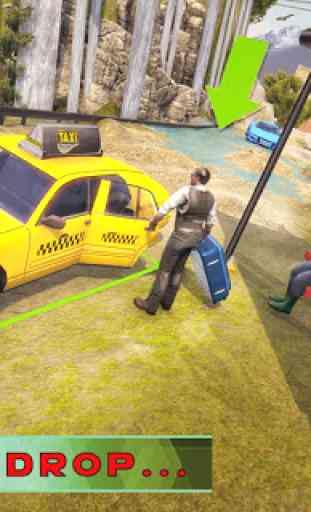 Conducteur de taxi tout terrain 3D: Real Taxi Sim 4