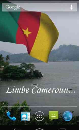 Drapeau 3D Cameroun Fond Animé 3