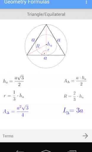 Formules géométriques 2