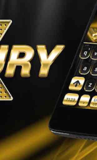 Gold and Black Luxury Keyboard 1