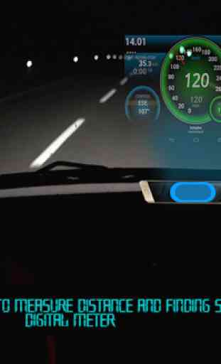 GPS Speedometer Lite HUD Digi : Tracking distance 2