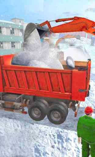 Heavy Duty Snow Excavator: Crane Simulator 3