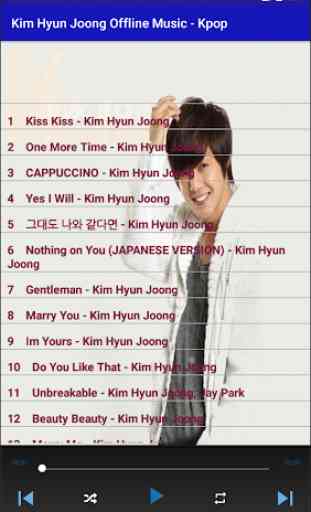 Kim Hyun Joong Offline Music - kpop 2