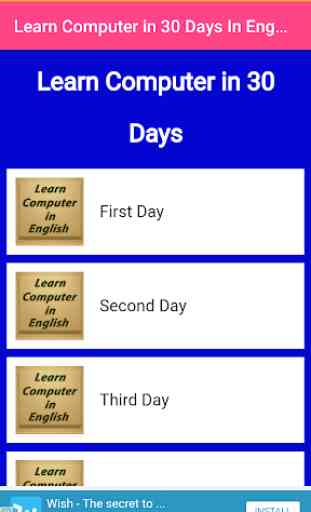 Learn Computer in 30 Days In English 2