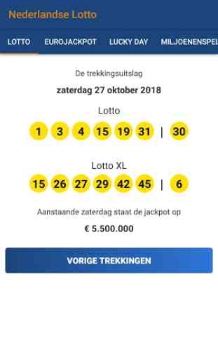 Nederlandse Lotto 1