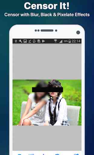 Photo Censor - Pixelate, Blur & Black Bar on Image 2