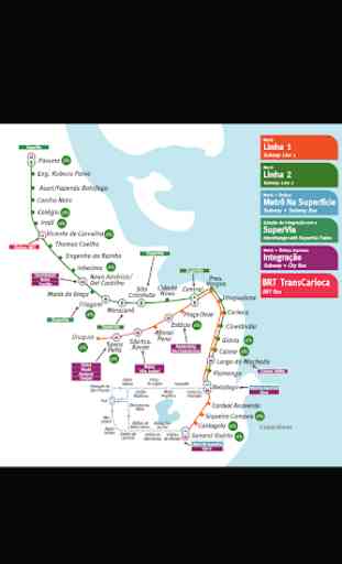 Rio de Janeiro Metro Map 1
