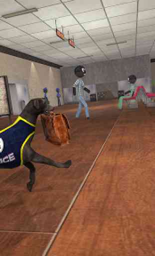 simulateur de chien de police stickman crime chase 2