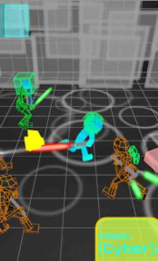 Stickman Neon Warriors: Sword Fighting 4
