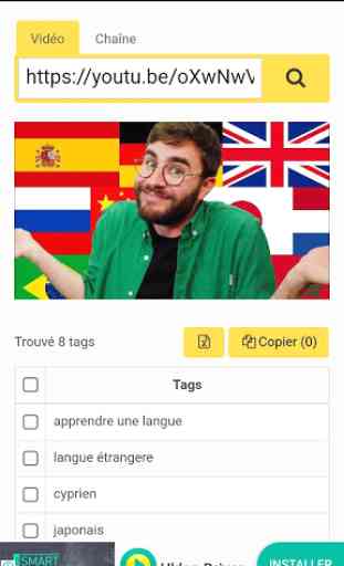 Tags pour YouTube 2