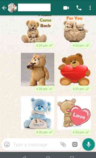 Teddy Bear Stickers for Whatsapp (WAStickerApps) 2