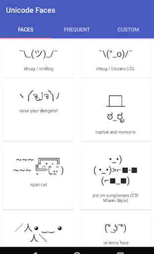 Unicode Faces 1