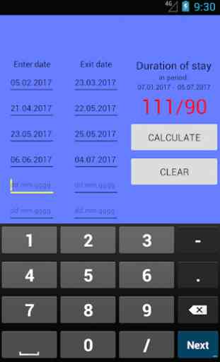 Visa calculator 3