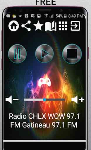 CA Radio CHLX WOW 97.1 FM Gatineau 97.1 FM App Rad 1