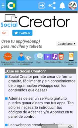 AppCreator24 y Social Creator 2