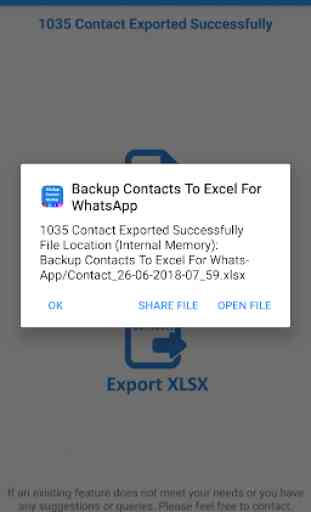 Backup Contacts To Excel For WhatsApp 3