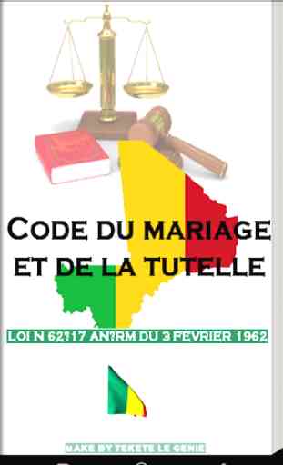 Code du mariage et de la tutelle 1