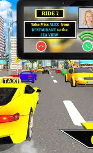 Conducteur de voiture de taxi en ligne: conduite 1
