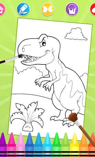 dinosaures à colorier 1