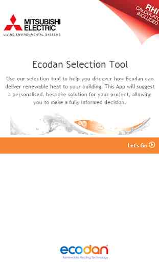 Ecodan Selection Tool 1