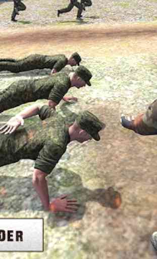entraînement militaire 3D: parcours d'obstacles 3