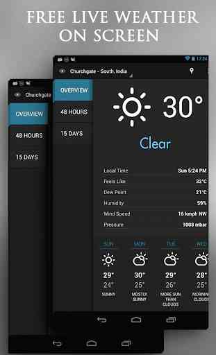 Free Live Weather On Screen 3