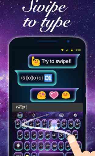 Galaxy Emoji Keyboard Theme 4