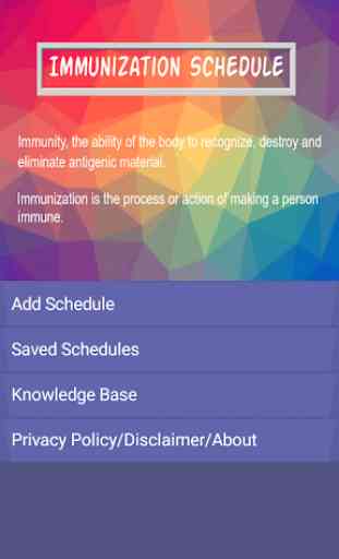 Immunization Schedule 1