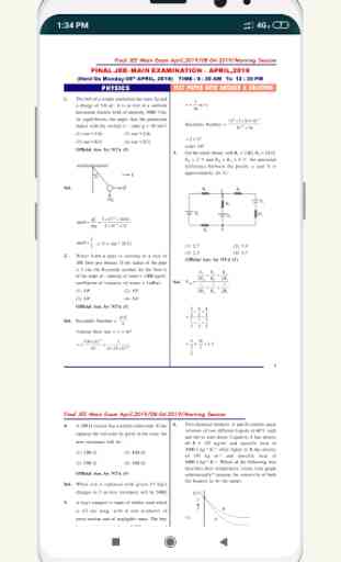 JEE Main- Previous Year Question Paper & Solution 2