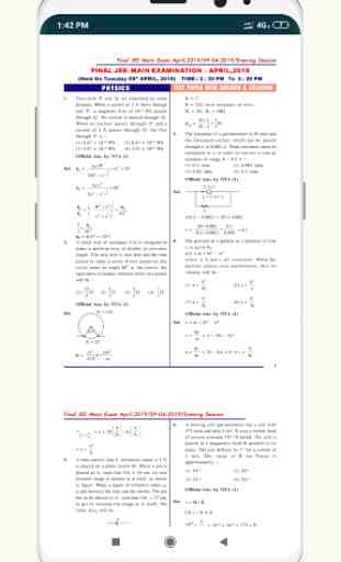 JEE Main- Previous Year Question Paper & Solution 4