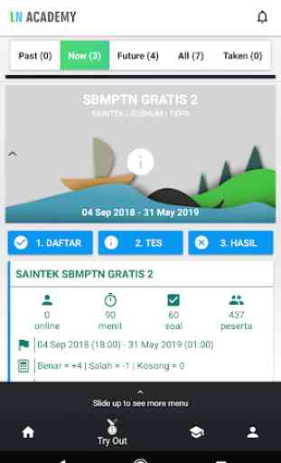 LN Academy (Beta) : TRY OUT SBMPTN - STAN 2019 2