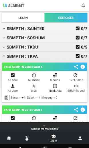 LN Academy (Beta) : TRY OUT SBMPTN - STAN 2019 4