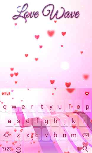 Love Wave Animated Keyboard + Live Wallpaper 2