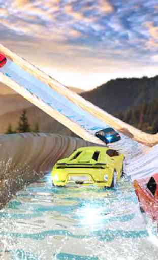 Mega voiture de course de glissade d'eau 2